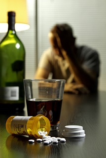 Alcohol en pillen klein